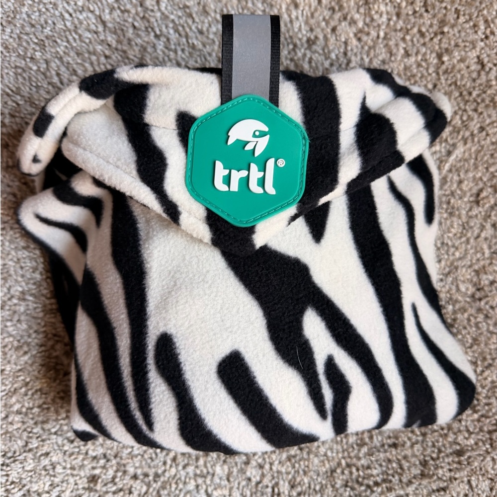 TRTL Junior Travel Pillow Zebra Print